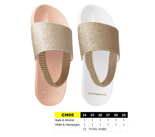 CH05 - Claquettes bébés CHIRINGUITO - Taille 24 à 29 - 12 paires